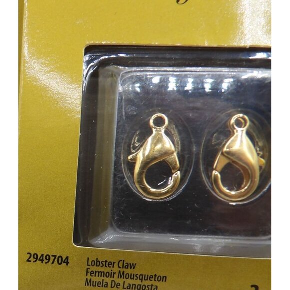 Cousin Gold Elegance Jewelry Making Supplies 14K Gold Plate Jump Rings & Lobster - Picture 3 of 5